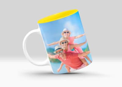 Cani Personalizate cu Interior Colorat Galben Zi Nastere -Europaper Brasov - Centru de printare