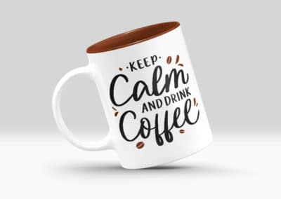 Cani Personalizate cu Interior Colorat Maro mesaje haioase-Europaper Brasov - Centru de printare