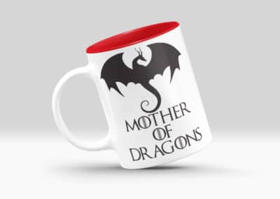 Cani Personalizate cu Interior Colorat Rosu Mesaje Haioase-Europaper Brasov - Centru de printare