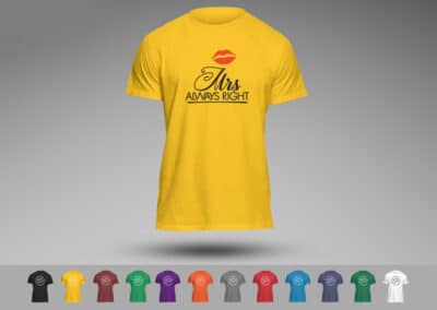 Tricou Personalizat Cuplu, Valentines - Mrs Right - Europaper Brasov