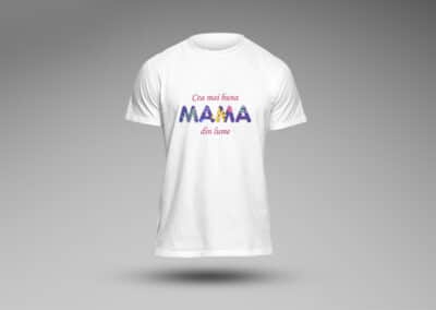 Tricou Personalizat Familie, Aniversare Mama - Cea mai buna mama din lume - Europaper Brasov