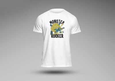 Tricou Personalizat Aniversare, Zi Nastere - Monster Rocker - Europaper Brasov