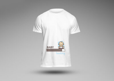 Tricou Personalizat Cuplu, Gravide, Familie - Baby Loading - Europaper Brasov