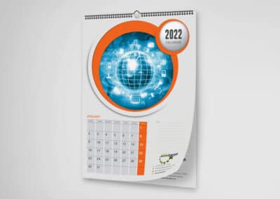 calendar de perete personalizat 12 file