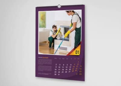 calendar de perete personalizat 12 file