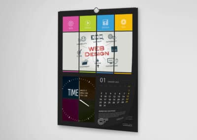 calendar de perete personalizat 12 file