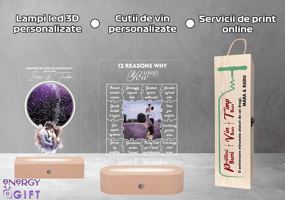 pop lampa led 3d personalizata